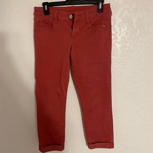 Size 3 Red 3/4 Pants